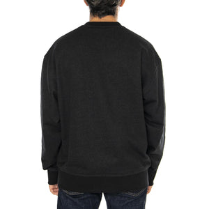 Clancy Heavyweight Sweatshirt Black - Felpa Girocollo Uomo Nera DK0A87CKBLK1  DICKIES 