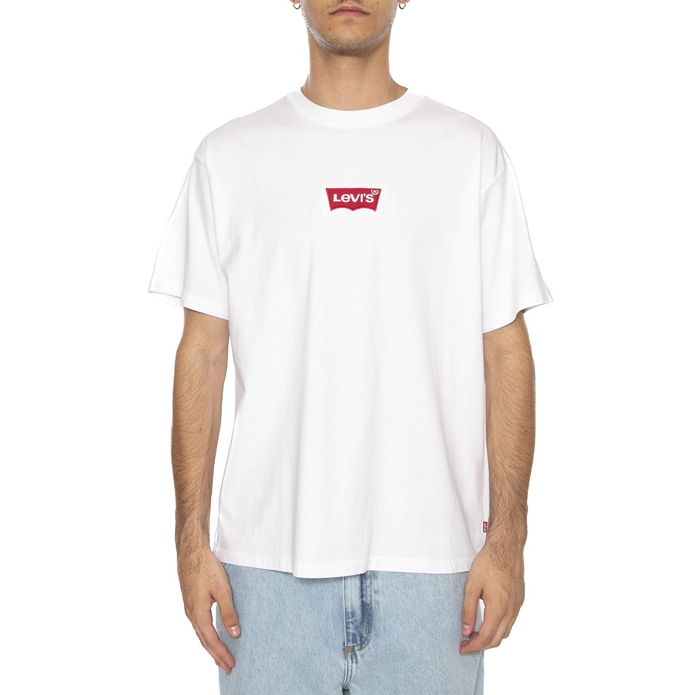 Vintage Fit Graphic Tee Badge BW 2HP White Brown - Maglietta Girocollo Uomo Bianca 87373-0214 . LEVIS 