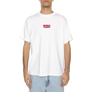Vintage Fit Graphic Tee Badge BW 2HP White Brown - Maglietta Girocollo Uomo Bianca 87373-0214 . LEVIS 