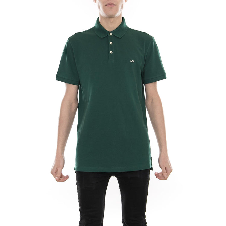 PLAIN PIQUE POLO EVERGREEN L62XRLEB  LEE 