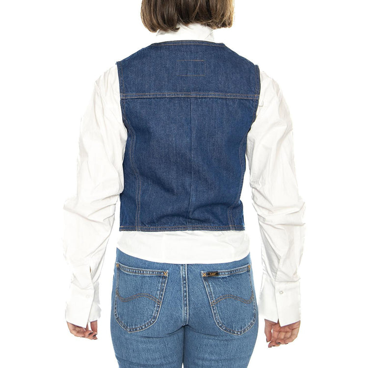 Femme Vest Unworn - Gilet Donna Blu 112356495-BLUE  WRANGLER 