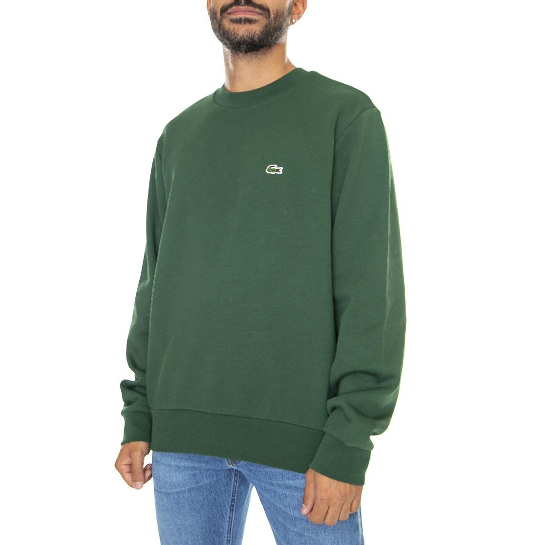 Sweatshirt-132 - Felpa Girocollo Uomo Verde SH9608-132  LACOSTE 