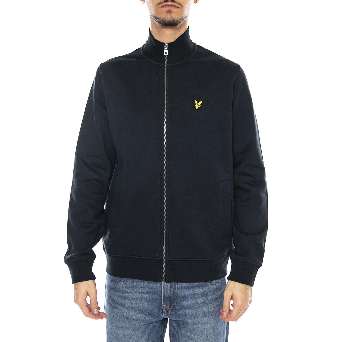 Brushback Full Zip Dark Navy - Felpa con Zip Uomo Blu ML2148V-Z271 . LYLE & SCOTT 