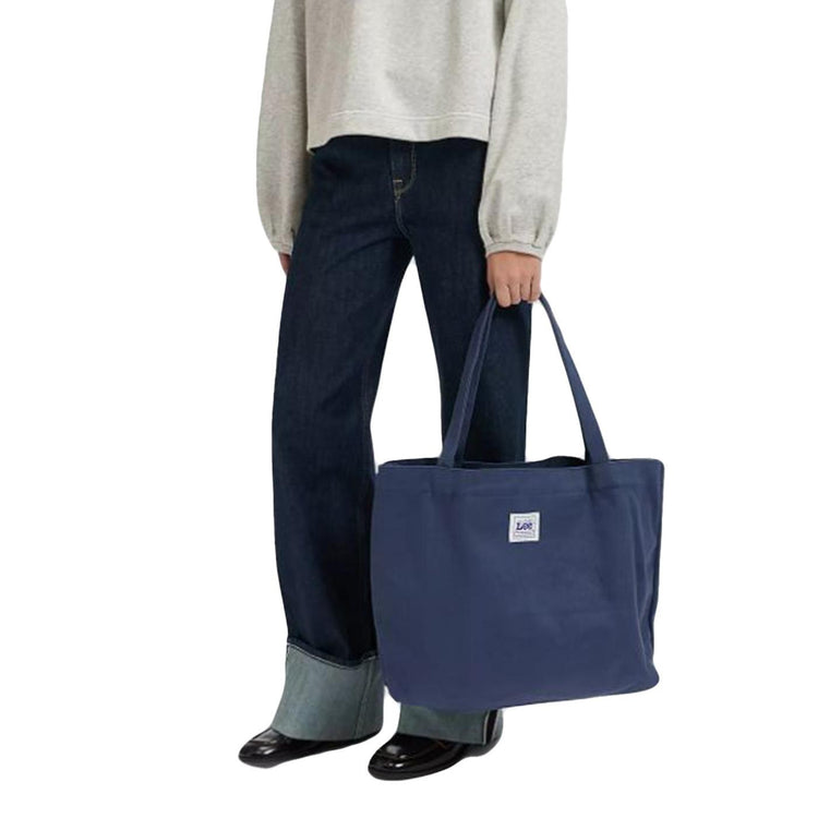 BEACH TOTE ACADEMY BLUE - Borsa Tote Bag Blu 112379176 BLK LEE 