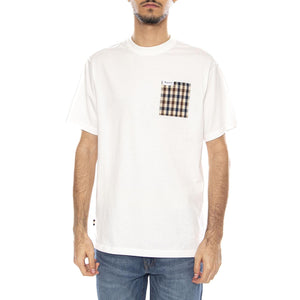 Iconic Pocket T-Shirt -- Maglietta Girocollo Uomo Old White AA_ICON_TS009_02 . AQUASCUTUM 
