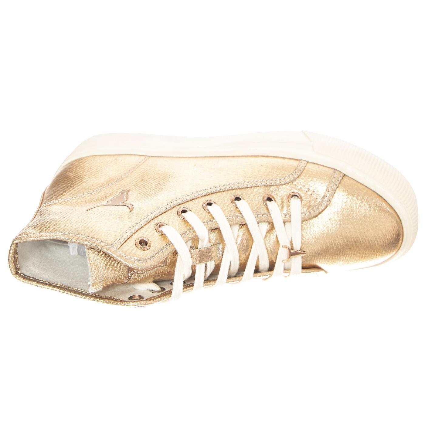 W' Runaway Gold Metcan Shoes - Scarpe Stringate Profilo Alto Donna Rosa WS-RUN-GOLDMET  WINDSOR SMITH 