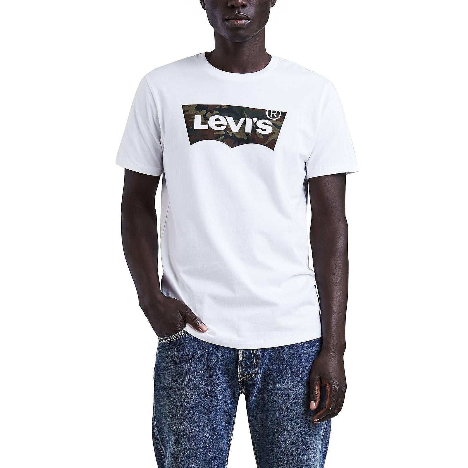 HOUSEMARK TEE CAMO FILL WHITE 22489-0083  LEVIS 