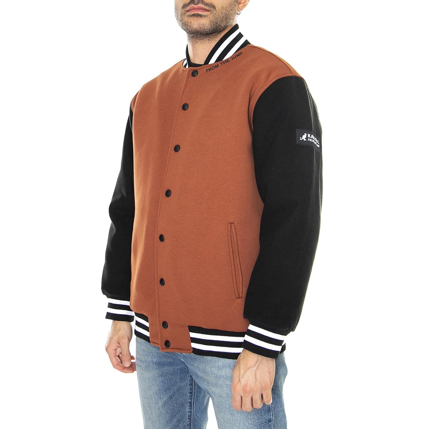 Bomber College Mahogany - Giacca Estiva Uomo Nera / Multi KAF22UBMJ104-132  KANGOL 