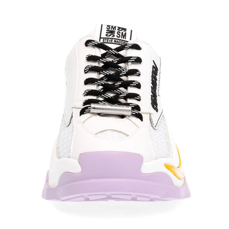 Zoomz White / Lavend - Scarpe Stringate Profilo Basso Donna Bianche / Multi SMPZOOMZ-WHT  STEVE MADDEN 