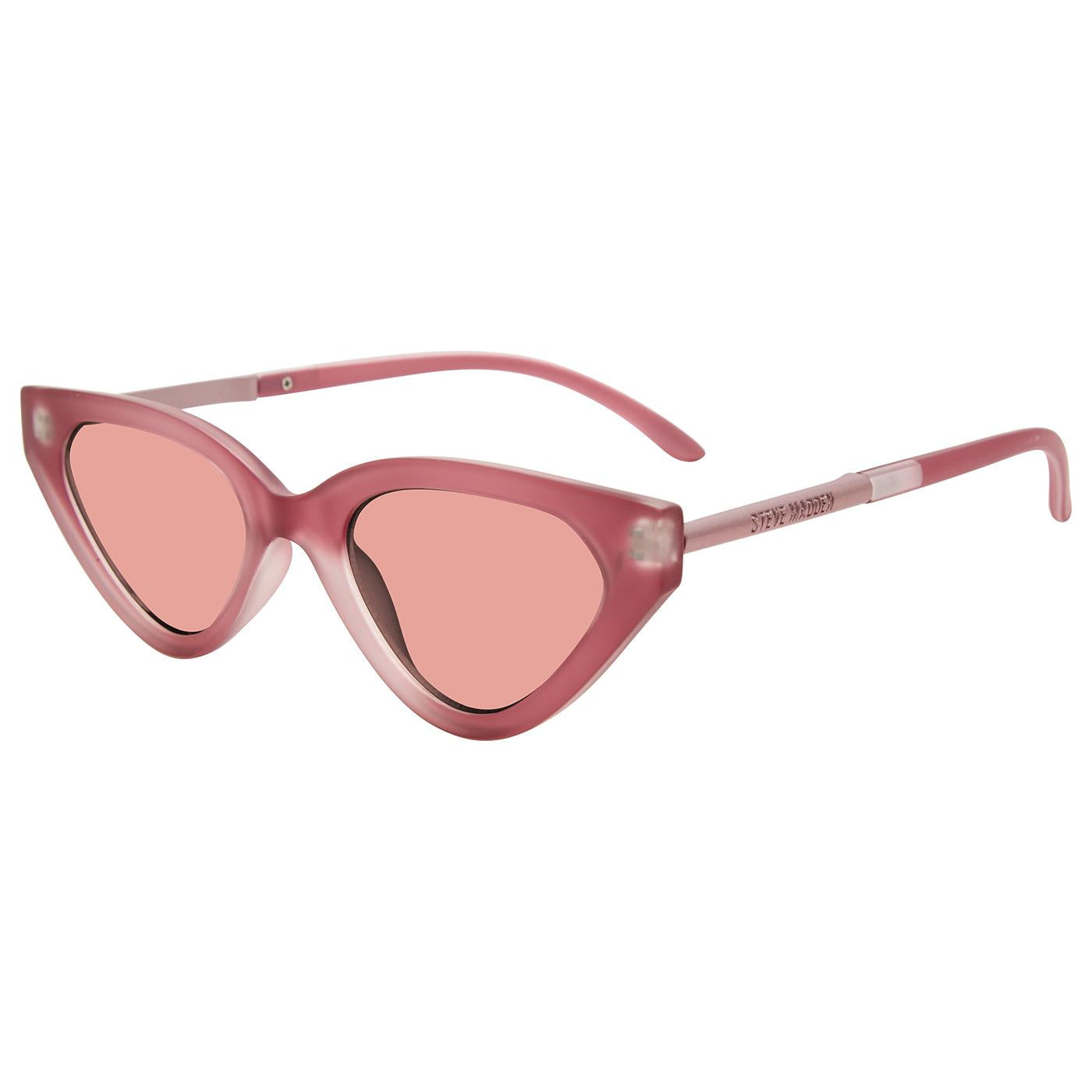 Kamie Matte Pearlized Pink - Satin Pink Solid - Occhiali da Sole Rosa SMAX17286  STEVE MADDEN 