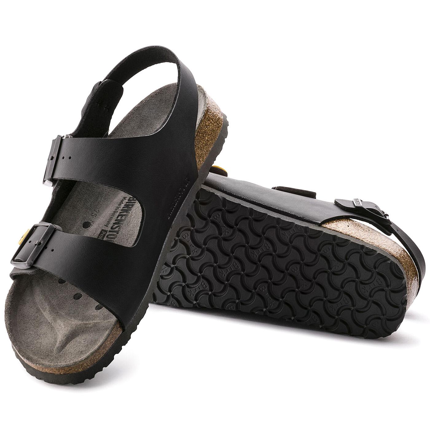 M' Milano Esd Black Regular Fit - Sandali Uomo Neri - Calzata Regolare 0634790  BIRKENSTOCK 