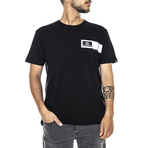 Reflective Stripes - Maglietta Girocollo Uomo Nera 198510-03  ALPHA INDUSTRIES 