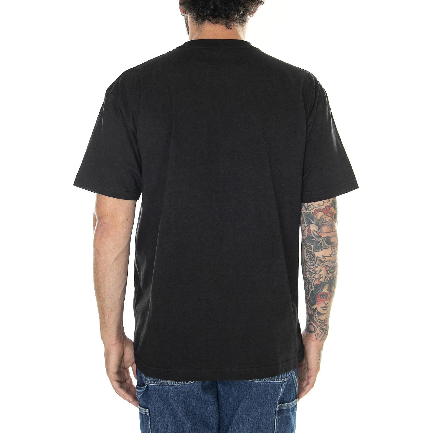 Down By Law S/S Tee Black - Maglietta Girocollo Uomo Nera TS02091-BLACK  HUF 