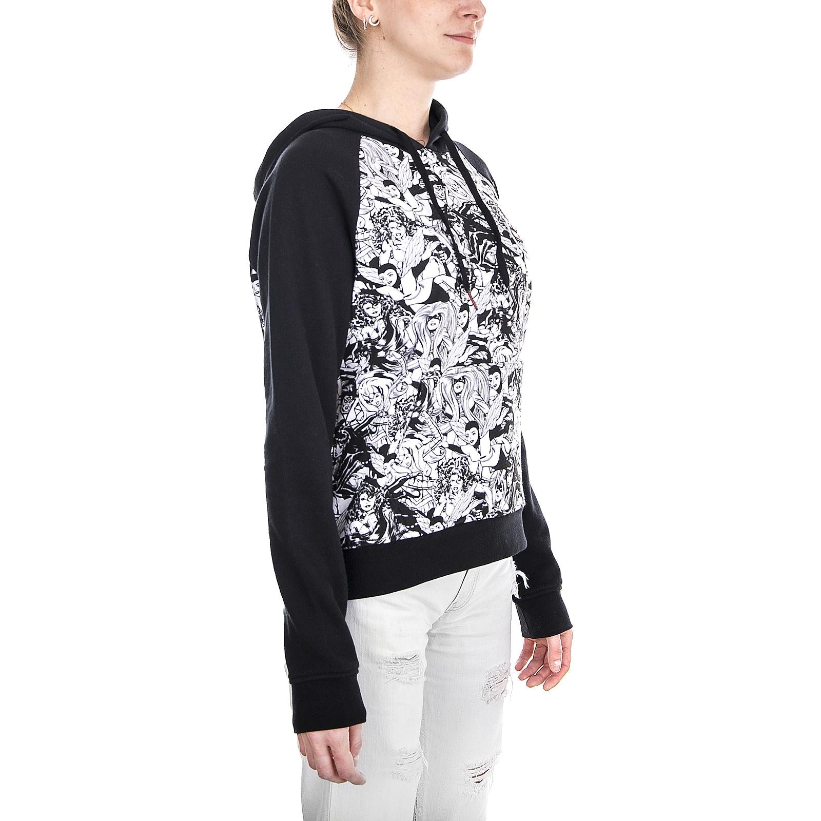 WM MARVEL WOMEN HOOD BLACK VA3QXVBLK  VANS 