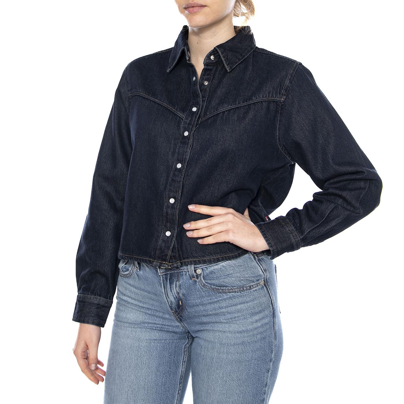 Logan Tencel Shacket - Tencel Dark Nights - Giacca Donna Denim Blu 005DW 0000 LEVIS 