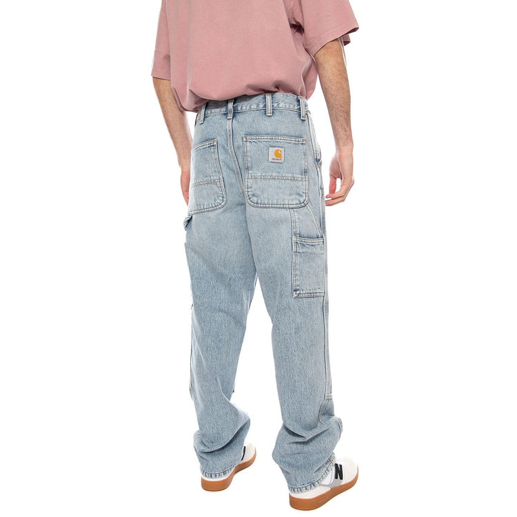 Double Knee Pant Blue - Pantaloni Denim Jeans Uomo Blu I032699 01WU CARHARTT WIP 