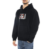 Obey TV Fleece Black - Herren Kapuzenpullover Schwarz Herren OBEY