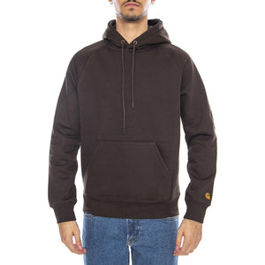 Hooded Chase Sweat Tobacco / Gold - Felpa con Cappuccio Uomo Marrone I033661.00WXX  CARHARTT WIP 
