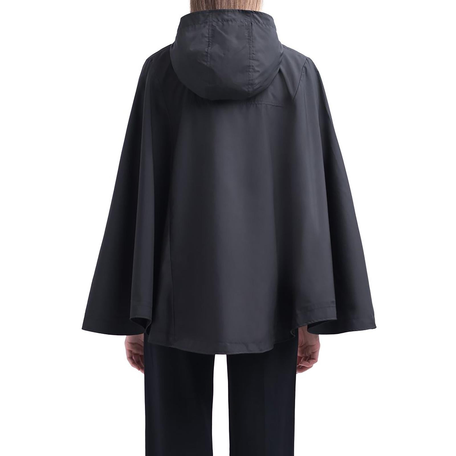 Voyage Poncho - Black - Mantella Donna Nera 15005-00001  HERSCHEL 