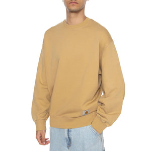 Hudson Sweat Dusty H Brown - Felpa Uomo Marrone I035186.07E5F  CARHARTT WIP 