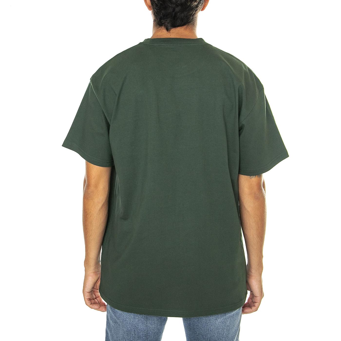 S/S Chase T-Shirt Sycamore Tree / Gold - Maglietta Girocollo Uomo Verde I026391.2CXXX  CARHARTT WIP 