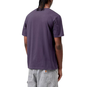 S/S POCKET T-SHIRT LOCKERS - Maglietta Girocollo Uomo Viola I030434 889XX CARHARTT WIP 