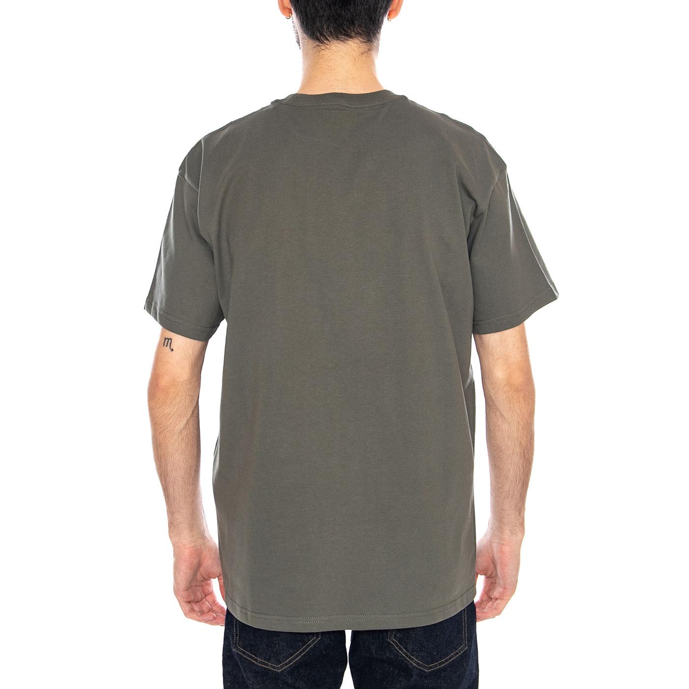 S/S Chase T-Shirt Cozy Leaf / Gold - Maglietta Girocollo Uomo Verde I026391 3LRXX CARHARTT WIP 