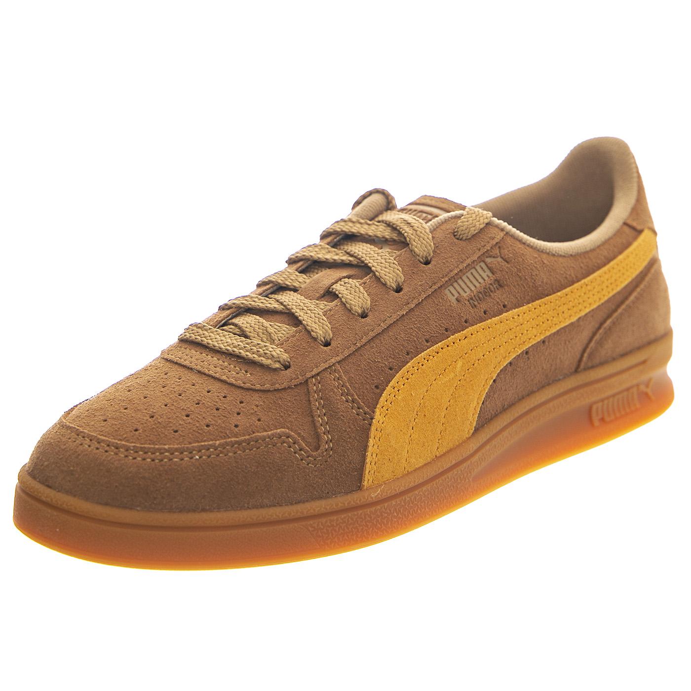 Indoor R-Suede Chocolate Chip / Sport Yellow - Scarpe Profilo Basso Uomo Marroni 398531-02  PUMA 