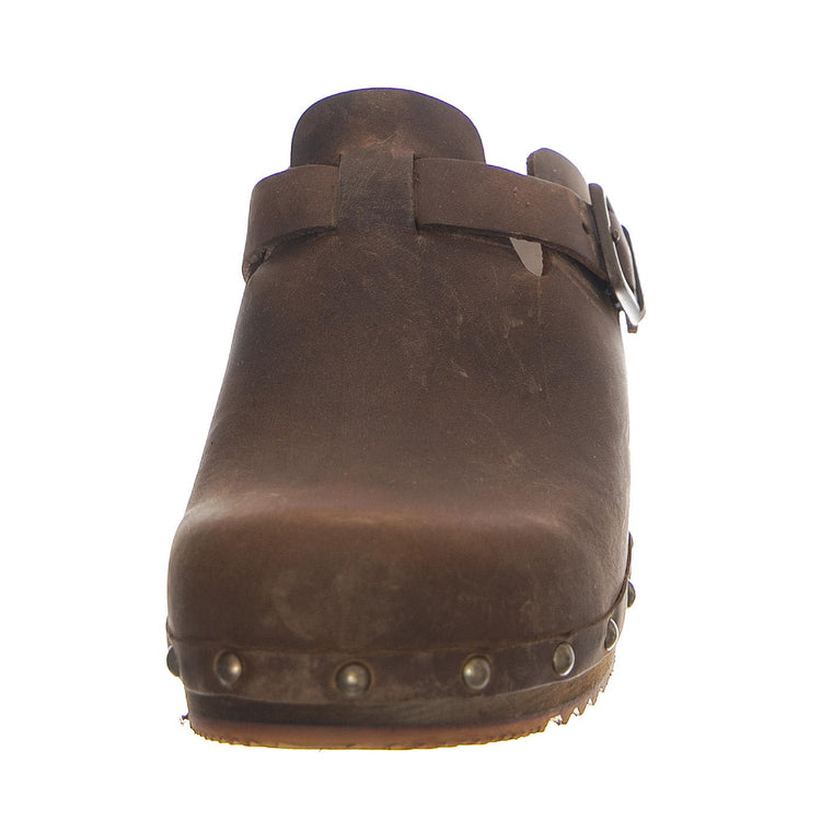 W' Wood-Kristel Open Antique Brown - Sandali in Pelle Donna Marroni 455205W-78  SANITA 