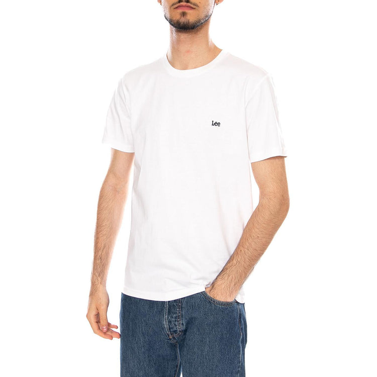 SS PATCH LOGO TEE WHITE - Maglietta Girocollo Uomo Bianca 112376605 WHT LEE 