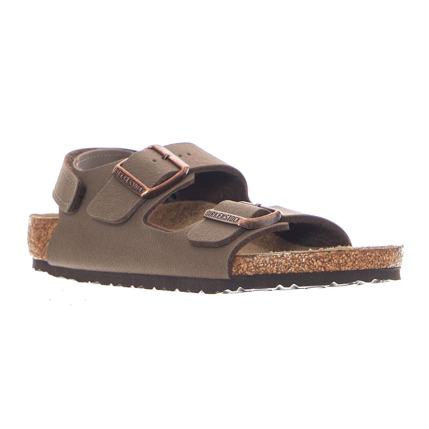 Milano HL Kids Birkibuc Narrow Fit Mocca - Sandali Bambino Marroni 1029474 MCA BIRKENSTOCK 