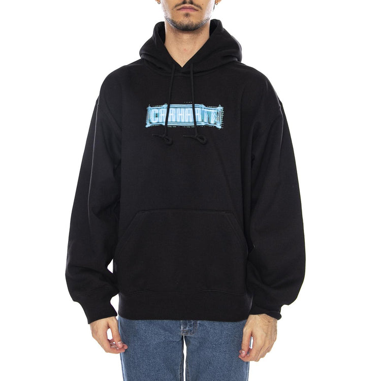 Hooded Electric Boogie Sweat Black- Felpa con Cappuccio Uomo Nera I035610.89XX  CARHARTT WIP 