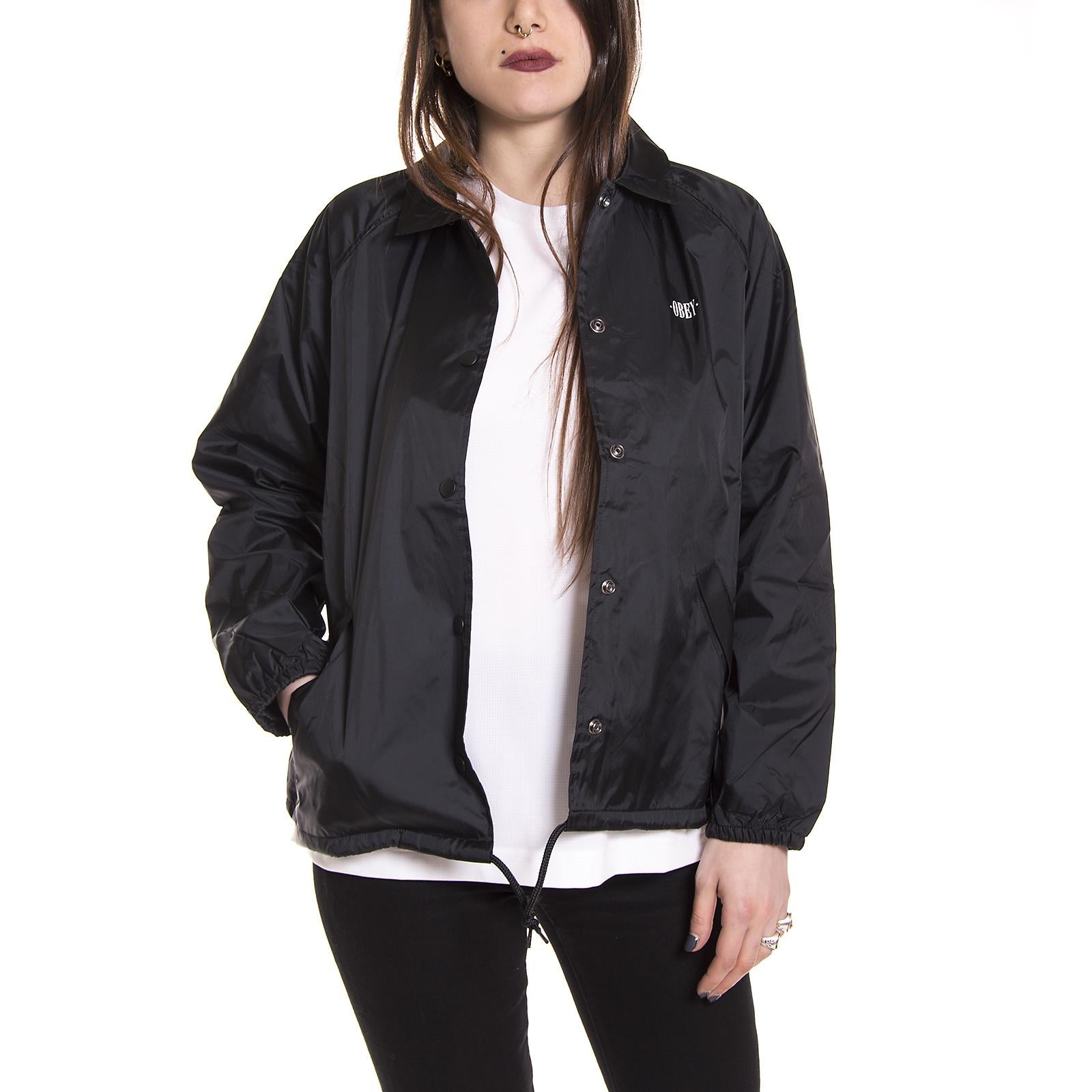 NEW TIMES COACHES JACKET WO S BLACK 225000002-BLK  OBEY 