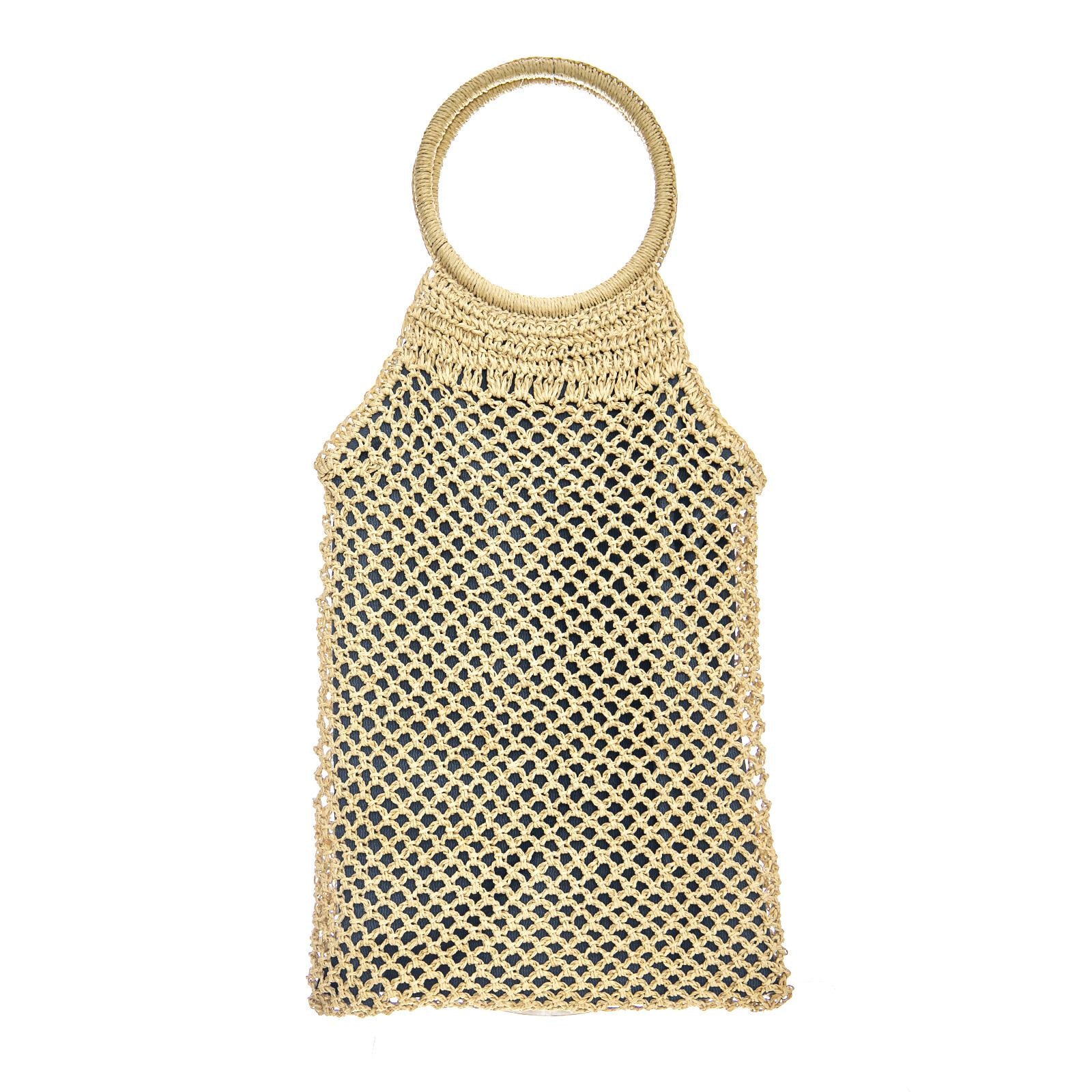 Courtney - Tan/Blue - Borsa in Paglia 05252-TANBL . BRIXTON 