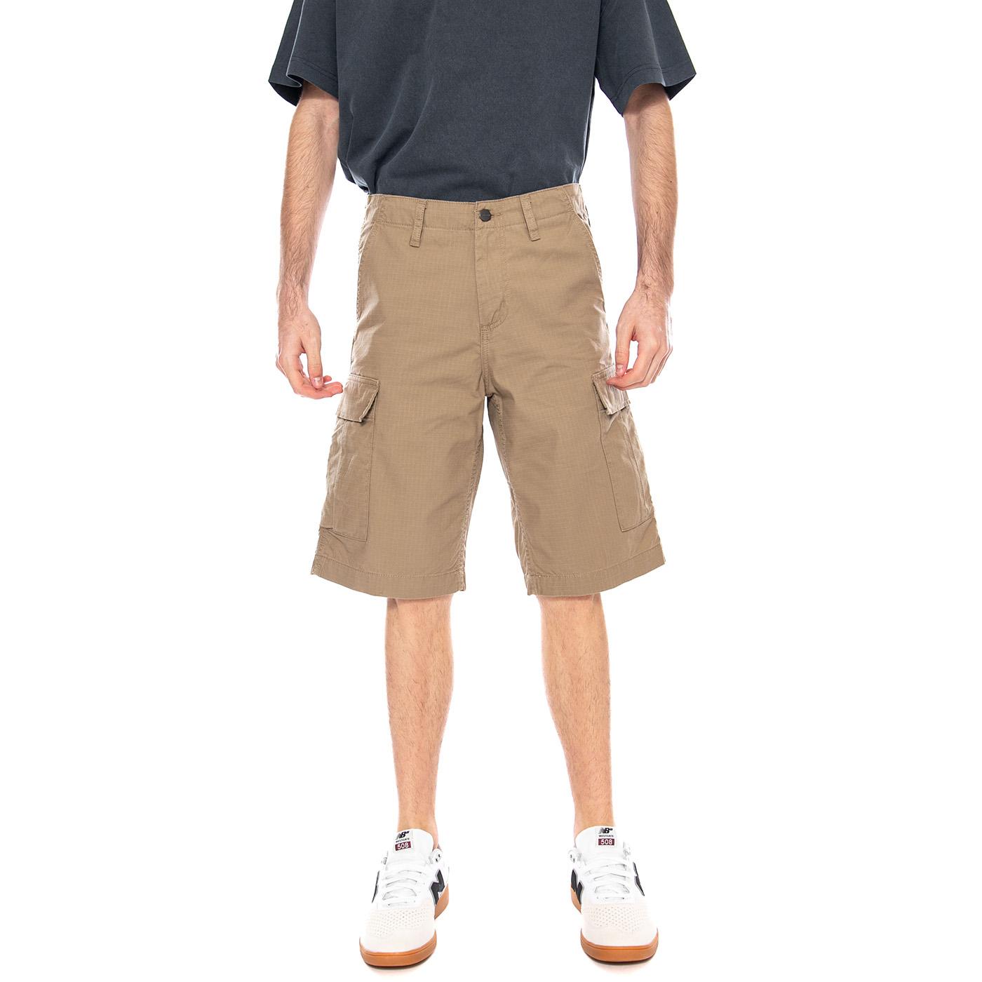 Regular Cargo Short Leather - Bermuda Uomo Marroni I028246 8Y02 CARHARTT WIP 