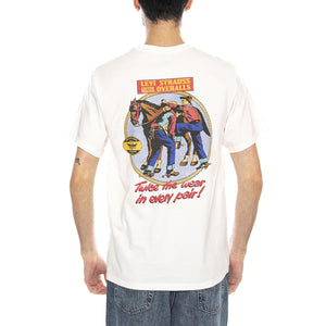 SS Relaxed Fit Tee - Coastal Creative Fresh And Smooth Pumice Stone - Maglietta Girocollo Uomo Bianca con Stampa 16143 2372 LEVIS 