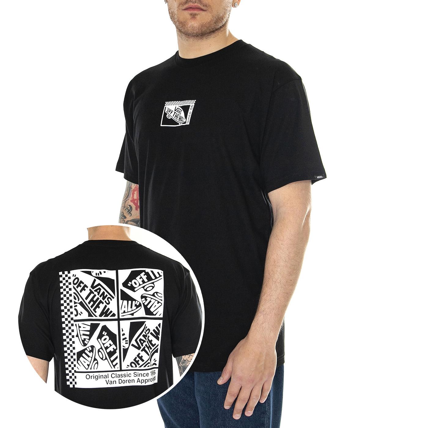 Tech Box SS Tee Black - Maglietta Girocollo Uomo Nera VN000G5NBLK1  VANS 