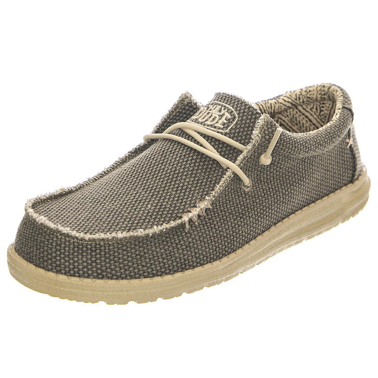 M' Wally Braided Army - Scarpe Stringate Profilo Basso Uomo Grige HD.40003.ARMY  HEY DUDE 