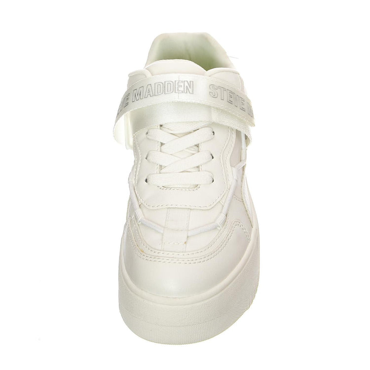 Off Court White / White - Scarpe Stringate Profilo Basso Donna Bianche SMPOFF COURT-WHT  STEVE MADDEN 
