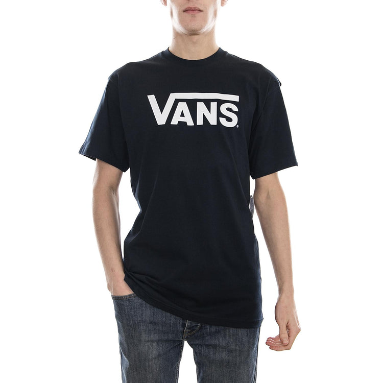 Mn Classic Tee - Navy Blue / White - Maglietta Girocollo Uomo Blu / Bianca VGGGNAV  VANS 