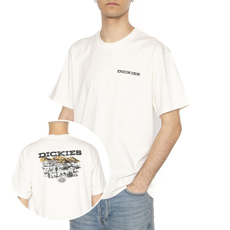 Landscape SS Tee Egret - Maglietta Girocollo Uomo Bianca DK0A4Z8VC481  DICKIES 