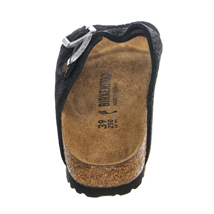 Arizona Desert Buck Black, Nubuck Leather - Sandali Uomo / Donna Neri - Calzata Regolare 1020736  BIRKENSTOCK 