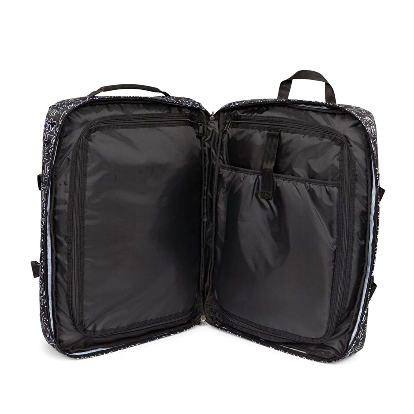 TRAVEL PACK KEITH HARING BLACK - Valigia con Ruote Nera Collaborazione con Keith Haring EK0A5BBR 6Z21 EASTPAK 