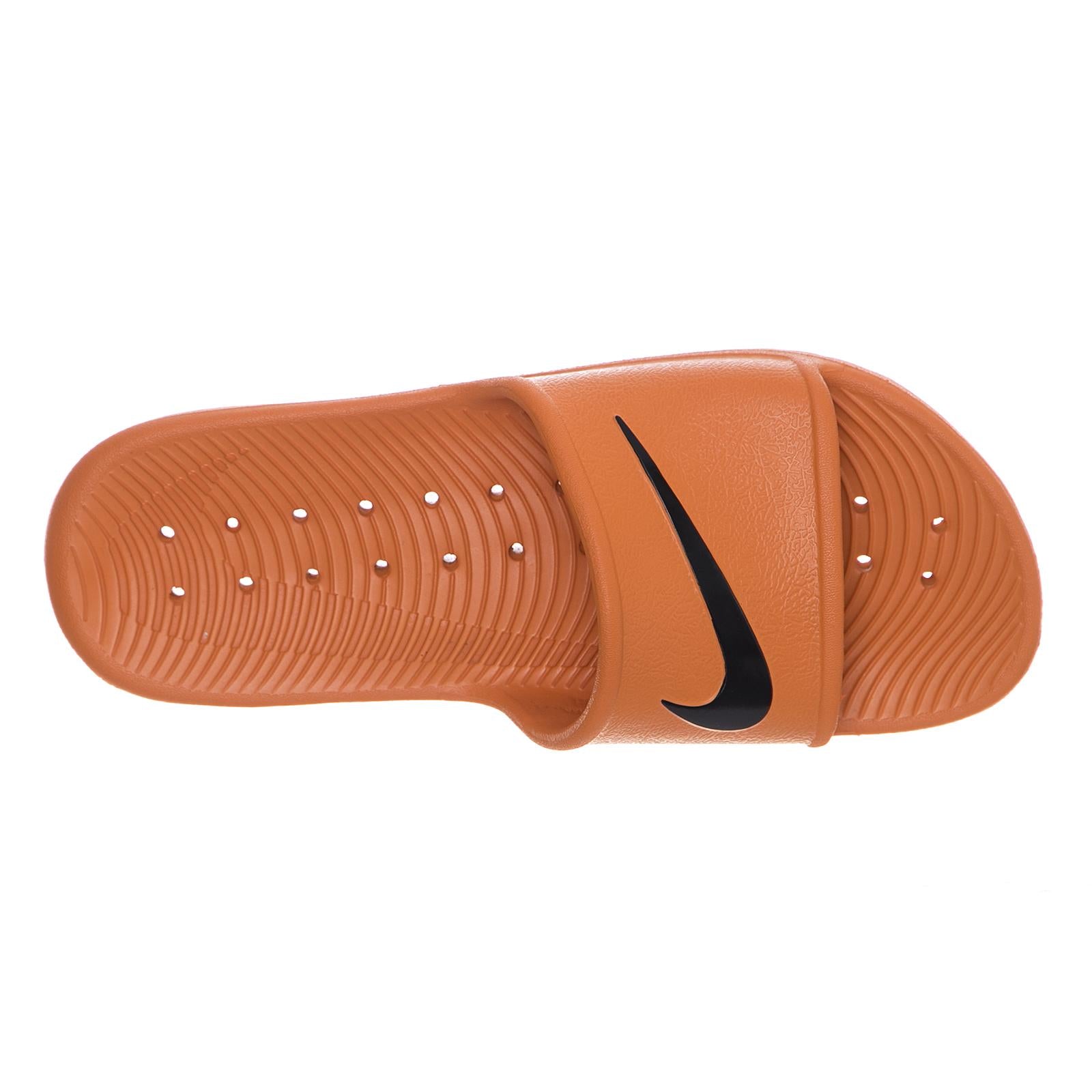 Kawa Shower Slide MIDNIGHT SOLAR ORANGE / BLACK 832528-800  NIKE 