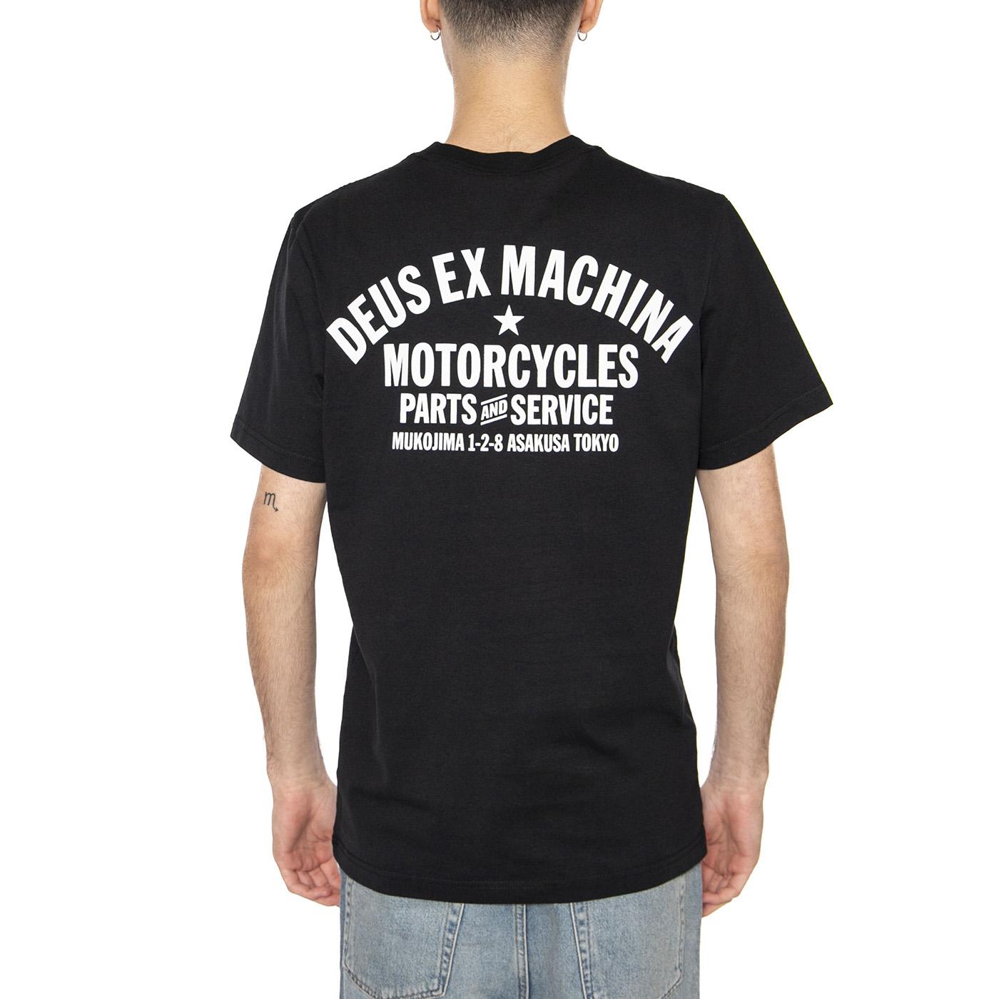 Tokyo Address Black  Maglietta Girocollo Uomo Nera T_DMW41808R_BLK  DEUS EX MACHINA 