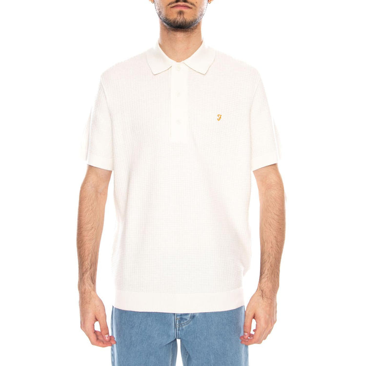 Thornley Knitted Ecru - Polo Uomo Ecru F4GSG024 280 FARAH 