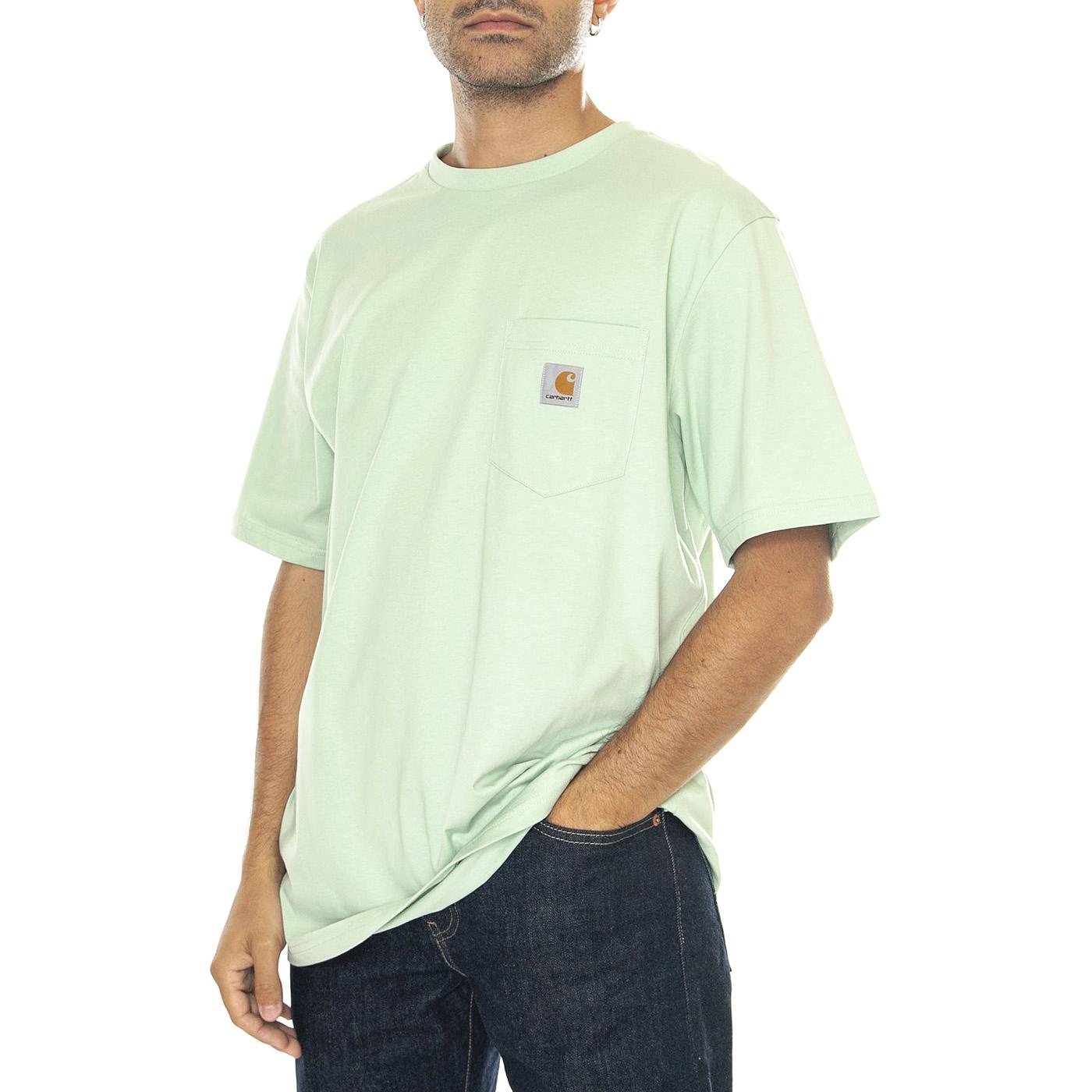 S/S Pocket T-Shirt Charm Green - Maglietta Girocollo Uomo Verde I030434.29RXX  CARHARTT WIP 