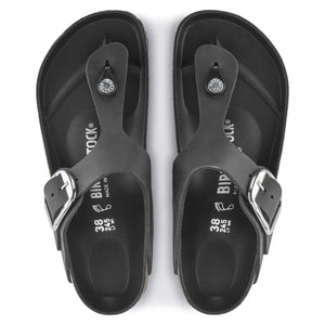 Gizeh Big Buckle Black Oiled Leather - Sandali Donna Neri 1023334  BIRKENSTOCK 