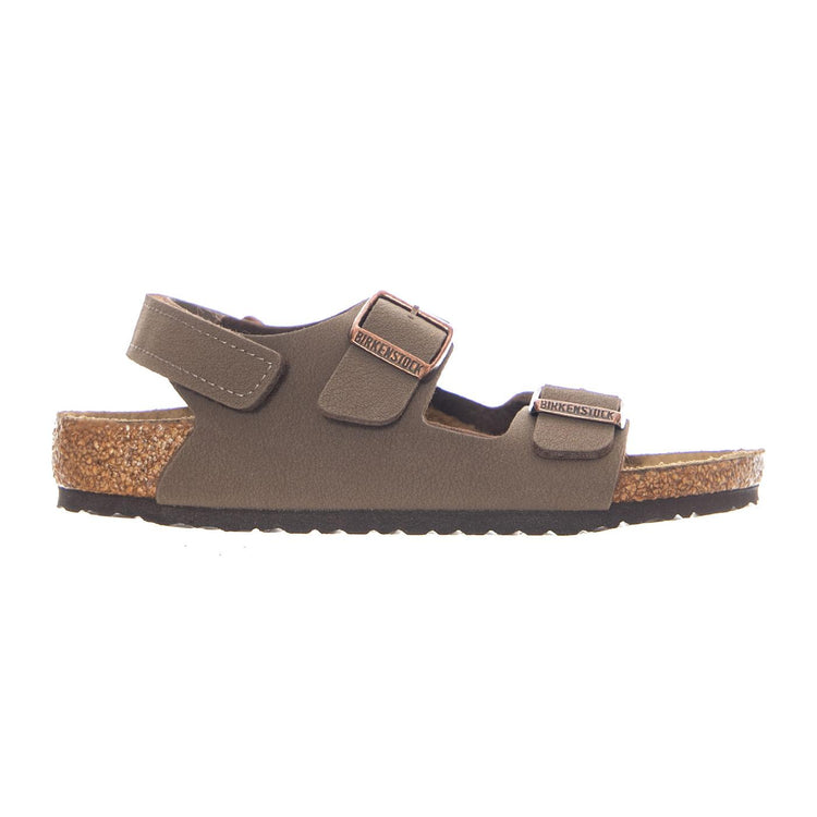 Milano HL Kids Birkibuc Narrow Fit Mocca - Sandali Bambino Marroni 1029474 MCA BIRKENSTOCK 