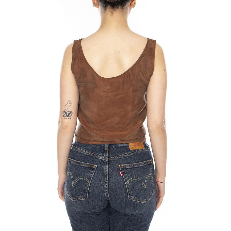 BROWN SOLEA TOP BROWN - Top Donna Marrone WTP00263 BRN THINKING MU 